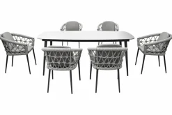 Segarda Gartentisch Muses Essgruppe 190x100cm