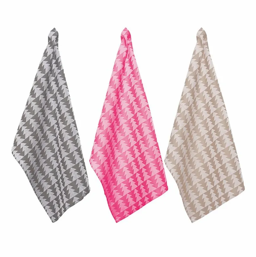 Outlet Geschirrtücher Tree 3-er Set Weihnachtstextilien|Geschirrtücher