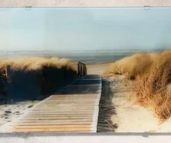 EUROART Bilder Ohne Rahmen|Glasbild 30 x 80 cm Beach signs