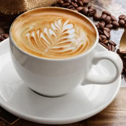 EUROART Glasbild 30 x 30 cm Cappuccino I