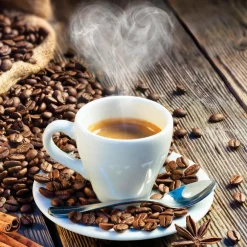 Best Glasbild 30 x 30 cm Coffee XIII Bilder Ohne Rahmen