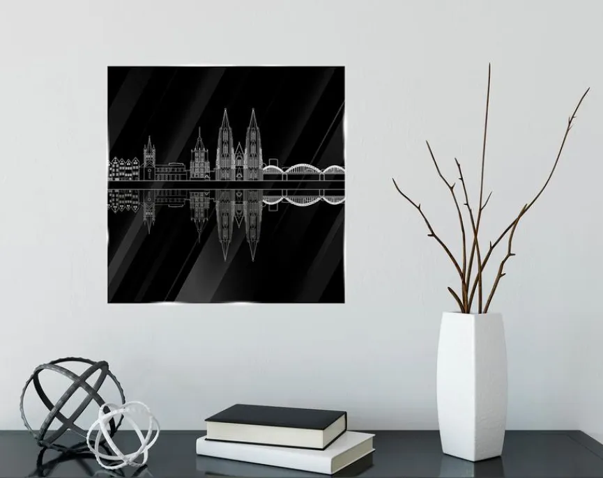 Outlet Glasbild 30 x 30 cm Cologne cathedral IV Bilder Ohne Rahmen|Bilder Nach Themen