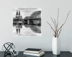 EUROART Bilder Ohne Rahmen|Glasbild 30 x 30 cm Cologne cathedral V