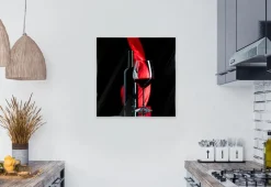 Glasbild 50 x 50 cm Red Wine XII Bilder Ohne Rahmen