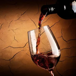 EUROART Bilder Ohne Rahmen|Bilder Nach Themen|Glasbild 30 x 30 cm Red wine IV