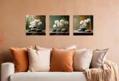 Online Glasbild 30 x 90 cm Warm Zen VI Bilder Ohne Rahmen