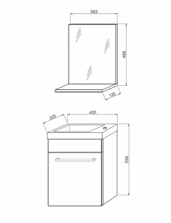 Gästebäder-Komplettsets|Gästebad-Set 4050