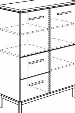 Kinder Paidi Babyzimmer Schränke & Regale|Babyzimmer Schränke & Regale|Highboard Benne