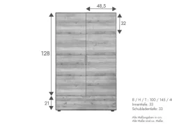 G+K Kommoden|Highboard Stockholm