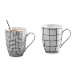 Kaffeebecher Karo-Kreise 330 ml