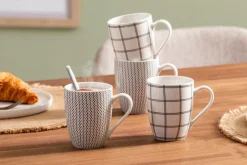 Kaffeebecher Karo-Kreise 330 ml