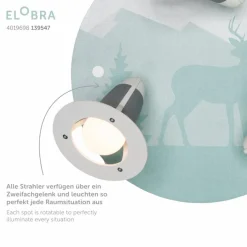 Kinder ELOBRA kids Kinderlampen|Kinderlampen|Kinderlampe Scandi Wald