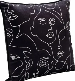 KARE DESIGN Dekokissen|Dekokissen & -Bezüge|Kissen Faces 45 x 45 cm