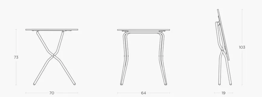 Lafuma Mobilier Klapptisch Balcony II 64 x 70 cm