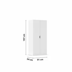 Best Kleiderschrank Freiham 91 x 197 cm Kleiderschränke