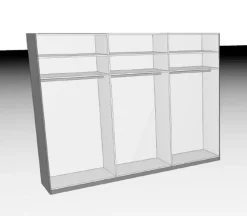 C.DISSELKAMP Kleiderschränke|Kleiderschrank Charleston 300 x 230 cm