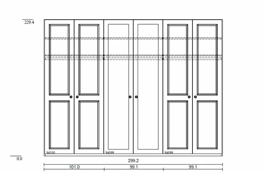 C.DISSELKAMP Kleiderschränke|Kleiderschrank Charleston 300 x 230 cm