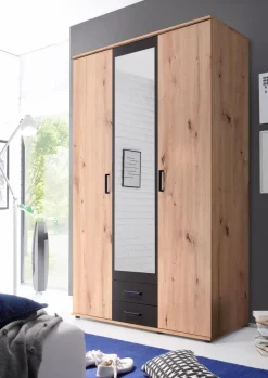 Clearance Kleiderschrank Chicago 120 x 197 cm Kleiderschränke