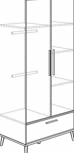 Kinder Paidi Kleiderschrank Eefje 95 x 204 cm