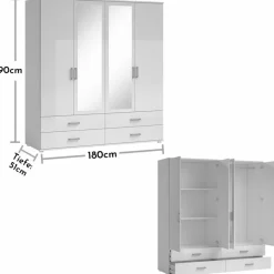 Pol Power Kleiderschrank Ivar 180 x 190 cm