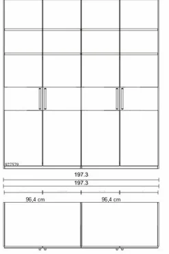 Wiemann Kleiderschrank Kiruna 200 x 217 cm