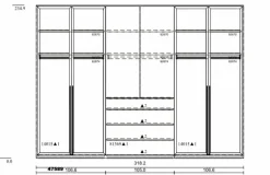 Online Kleiderschrank Marlow-S 318 x 235 cm Kleiderschränke