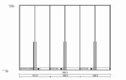 Online Kleiderschrank Miami 307 x 220 cm Kleiderschränke