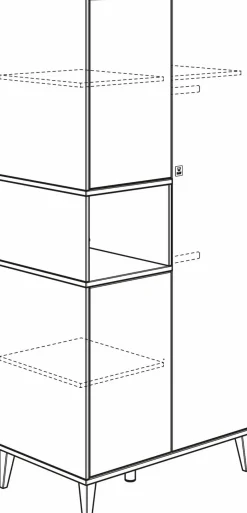 Kinder Paidi Kleiderschrank Mila & Ben 95 x 206 cm