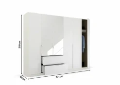 Best Kleiderschrank Ragona-Spin 271 x 229 cm Kleiderschränke