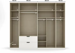 Best Kleiderschrank Ragona-Spin 271 x 229 cm Kleiderschränke