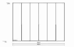 Outlet Kleiderschrank V-Alpin 302 x 226 cm Kleiderschränke