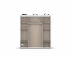 rauch BLUE Kleiderschrank Voyager 187 x 194 cm