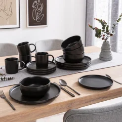 Van Well Geschirr|Kombiservice Nero 16tlg.