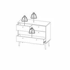 Clearance Kommode Bodo Kinder Kinderkommoden & -Nachttische|Kinderkommoden & -Nachttische