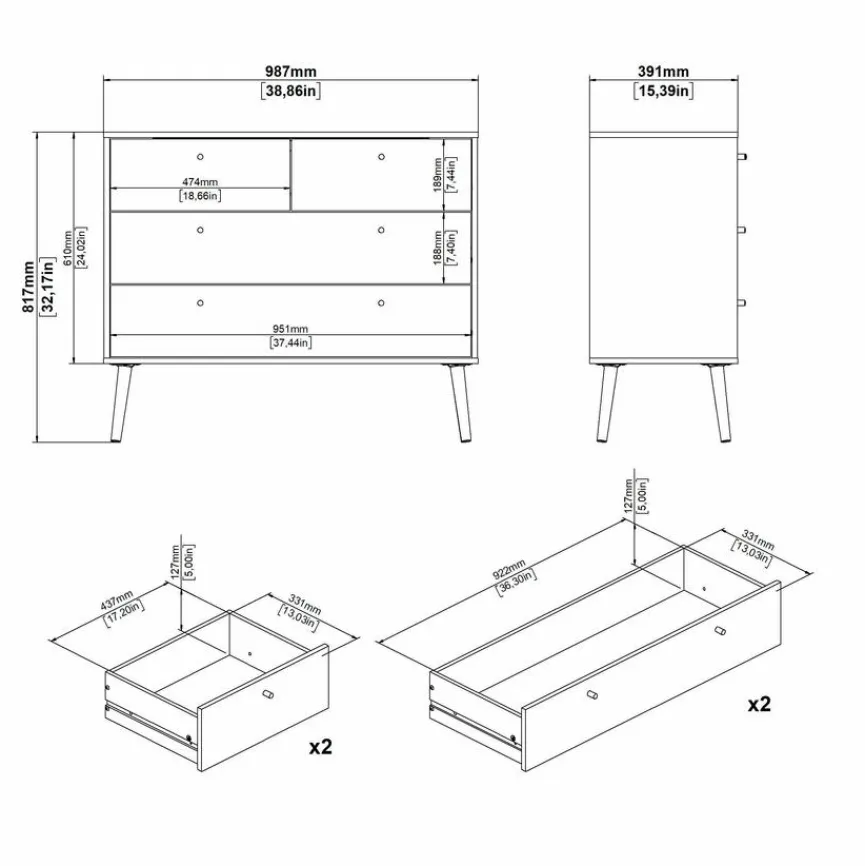 Clearance Kommode Bodo Kinder Kinderkommoden & -Nachttische|Kinderkommoden & -Nachttische