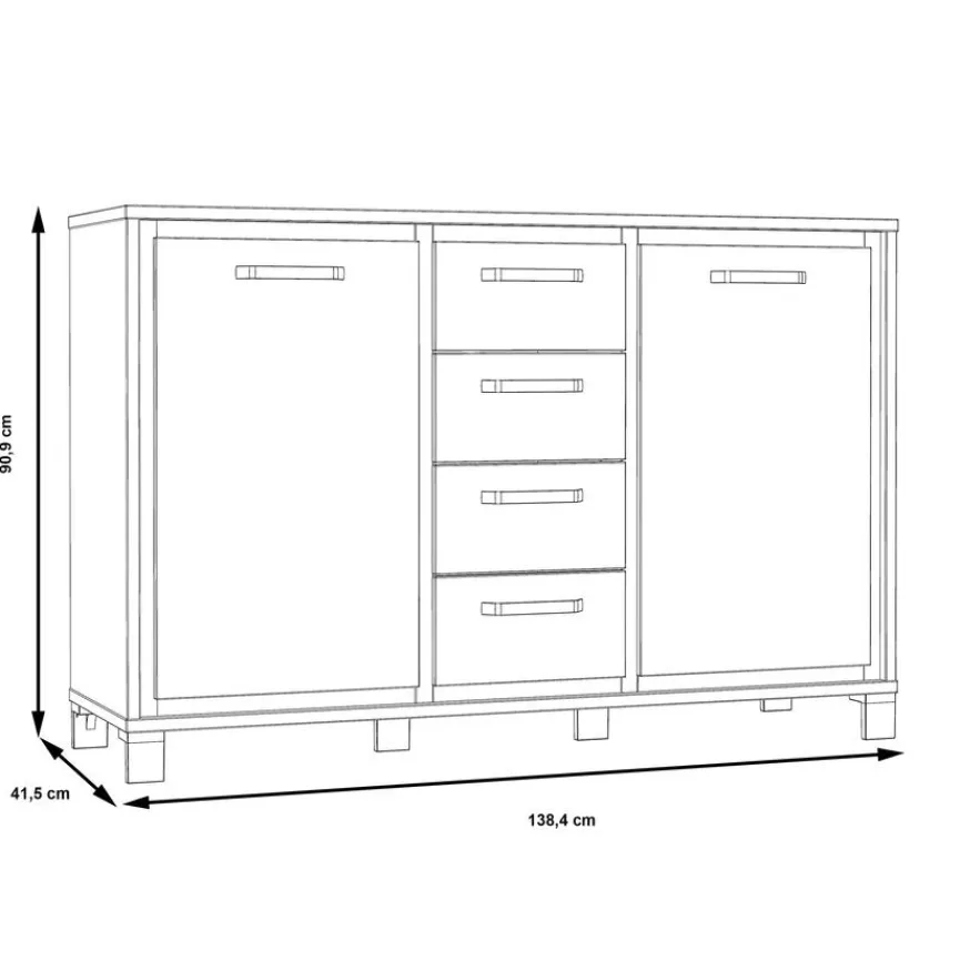 FORTE Kommoden|Kommoden|Kommode Farida