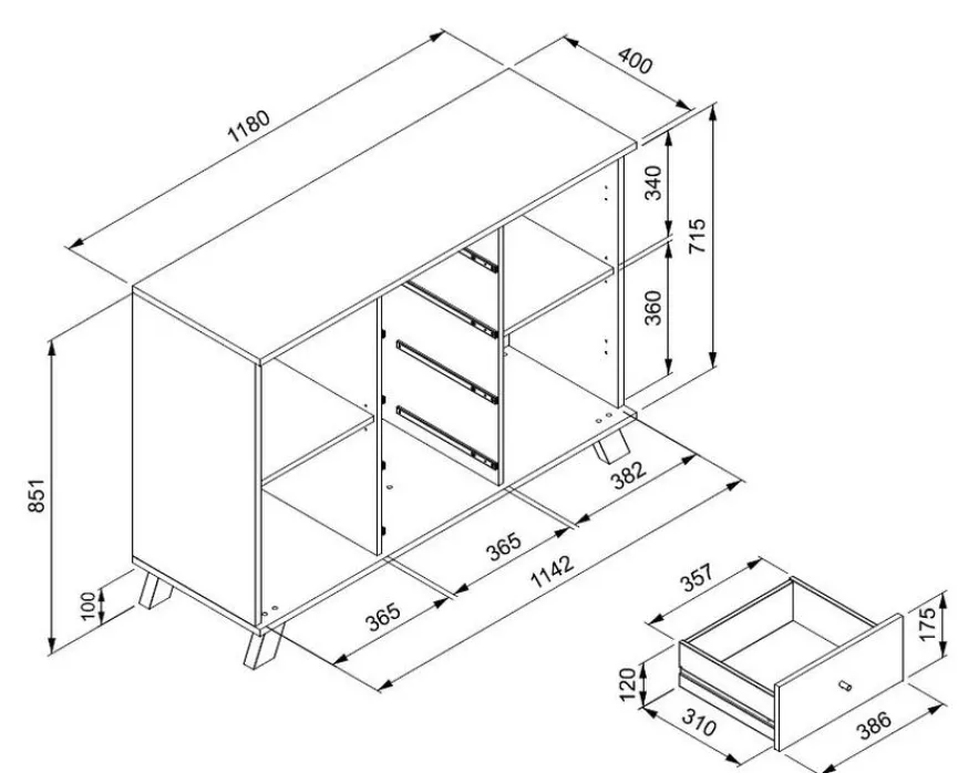 Outlet Kommode Medan Kommoden|Kommoden