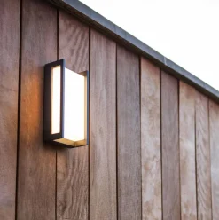 Lutec Außenwandleuchten|Außenwandleuchten|LED-Außenwandleuchte Qubo