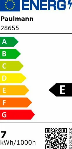 Paulmann LED-Birnenform E27/6,5Watt/Energie E