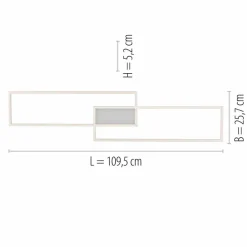 JUST LIGHT. LED-Deckenleuchte Asmin