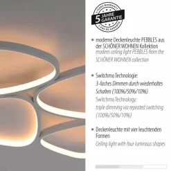 SCHÖNER WOHNEN-Kollektion LED-Deckenleuchte Pebbles