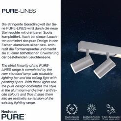 Neuhaus PURE LED-Deckenleuchte Pure Lines