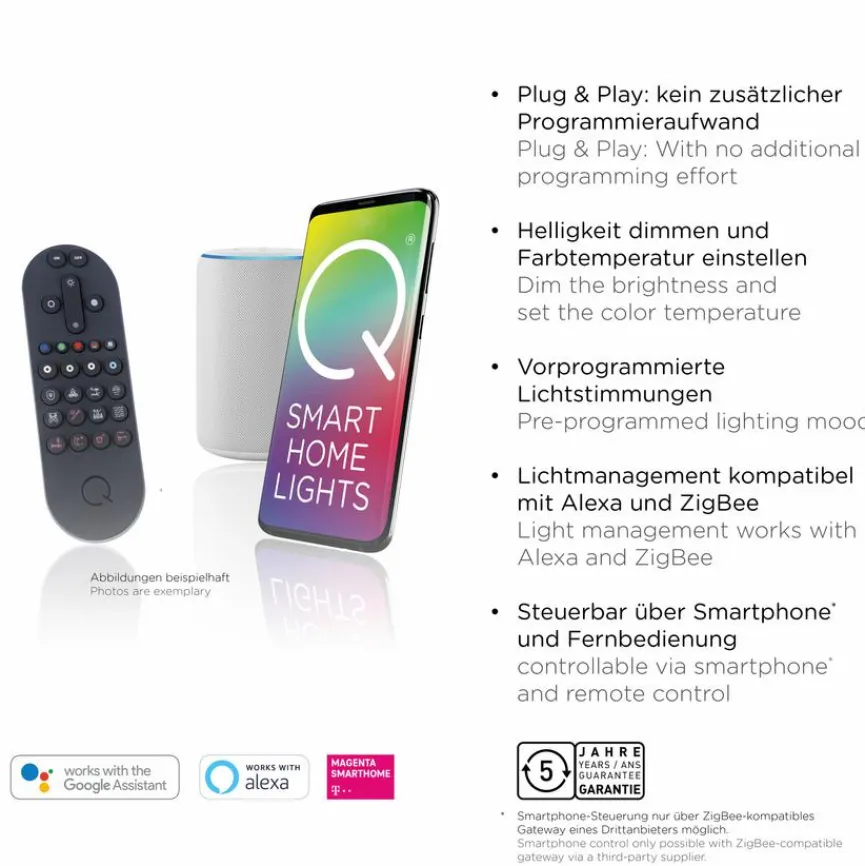 Q SMART HOME LIGHTS LED-Deckenleuchte Q-Marko