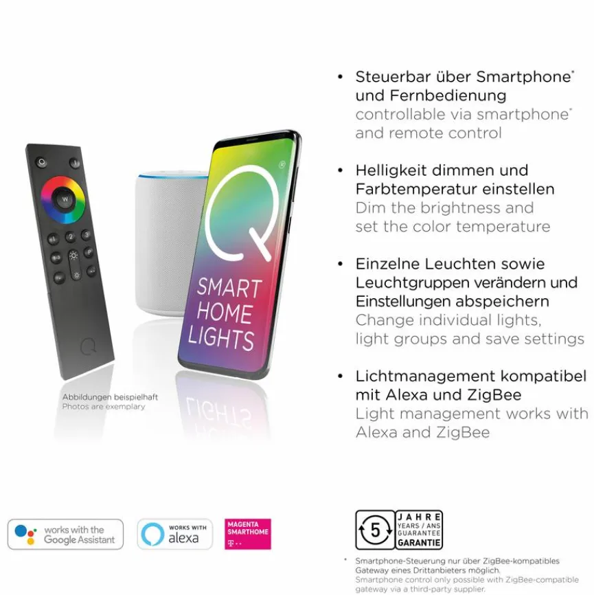 Q SMART HOME LIGHTS LED-Deckenleuchte Q-Vito