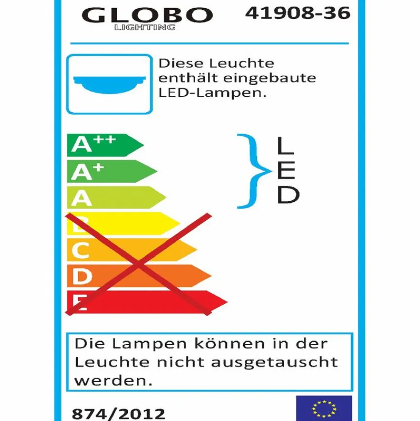 Globo LED-Deckenleuchte TILO