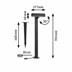 Paulmann Wege- & Bodenleuchten|Wege- & Bodenleuchten|LED-Erdspieß Plug & Shine
