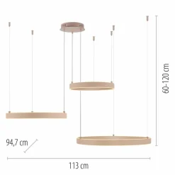 JUST LIGHT. LED-Pendelleuchte Anelli