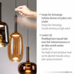 JUST LIGHT. Pendelleuchten|LED-Pendelleuchte Irides
