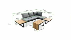 Best Loungemöbel Set Victoria 3tlg. Loungemöbel-Sets