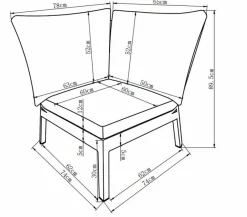 Discount Loungemöbel Set Lyon 3tlg Loungemöbel-Sets